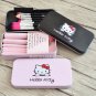 Hello Kitty Travel Makeup Brush Set Foundation Eye Shadow Liner Brushes BB Cream