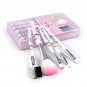 Hello Kitty Travel Makeup Brush Set Foundation Eye Shadow Liner Brushes BB Cream