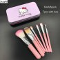 Hello Kitty Travel Makeup Brush Set Foundation Eye Shadow Liner Brushes BB Cream