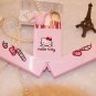 Hello Kitty Travel Makeup Brush Set Foundation Eye Shadow Liner Brushes BB Cream