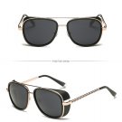Tony Stark Ironman Eyewear Retro Shade Sunglass Men Vintage Iron man Aviator C6