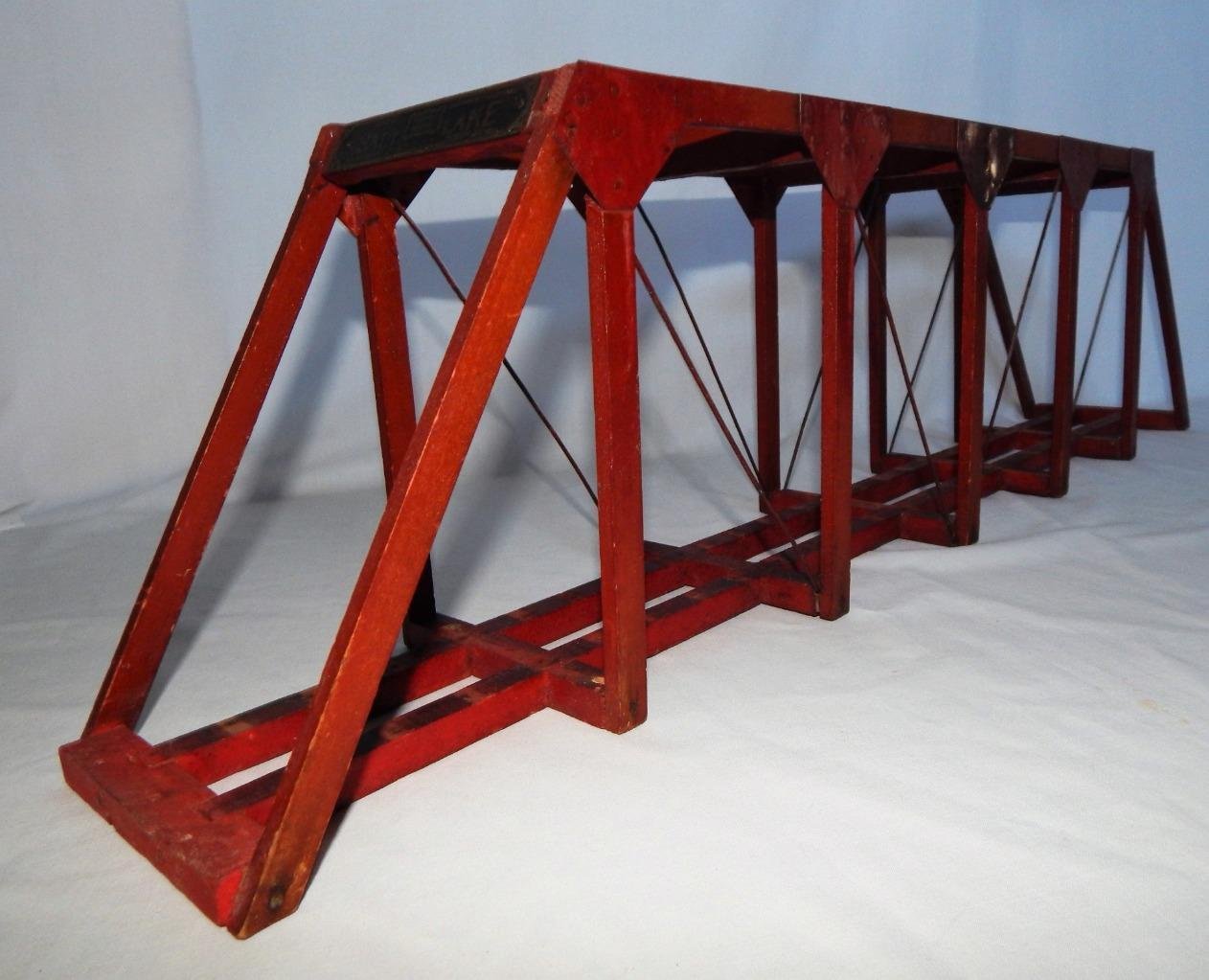 Prewar American Flyer SALT LAKE wooden bridge O Standard Gauge Wide ...