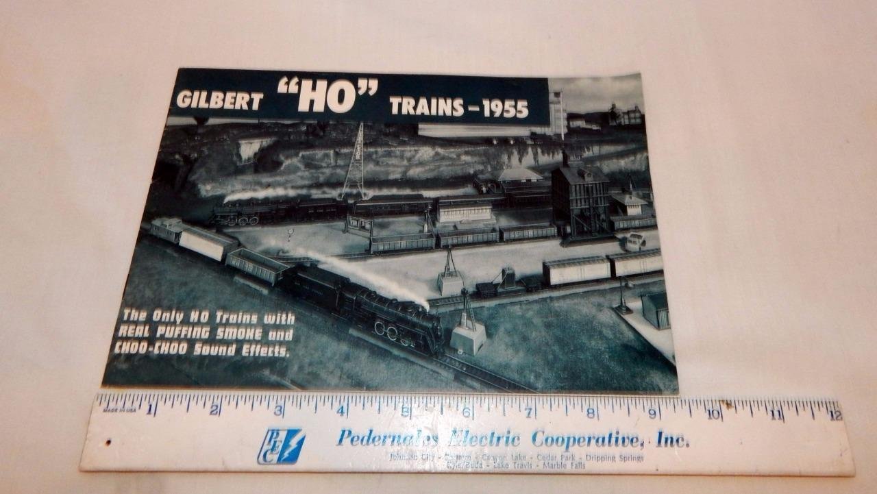 Vintage AC Gilbert HO 1955 Catalog D1820 American Flyer Trains Crisp