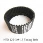 126-3M HTD Timing Belt 6mm
