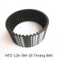 HTD 126-3M-18 Timing Belt 6 pieces