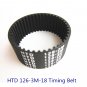 10pcs 126-3M-18 Timing Belt  HTD  18mm wide