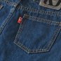 Blue one-step A-line denim skirts