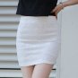 Lace pattern elastic one-step pencil skirts