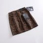 High rise leopard denim skirts