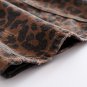 High rise leopard denim skirts