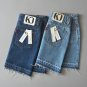 Light Blue one-step A-line denim skirts