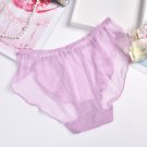 3pcs transparent mesh wave edge briefs underpants panties