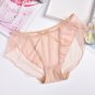 3pcs transparent mesh wave edge briefs underpants panties