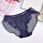3pcs transparent mesh wave edge briefs underpants panties