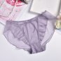3pcs transparent mesh wave edge briefs underpants panties