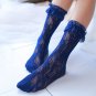 3 pairs Magnolia denudata pattern lolita lace socks