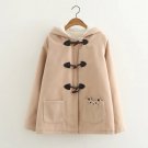 Cute cartoon kitty pocket thicken coats