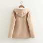 Cute cartoon kitty pocket thicken coats