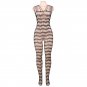 Women's sexy lingerie cut-out crotchless fishnets body stockings #H3002