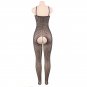 Women's sexy exotic lingerie cut-out crotchless fishnets body stocking #H3016