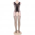 Women's sexy exotic lingerie cut-out crotchless fishnets body stocking #H3017