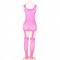 Women's sexy exotic lingerie cut-out crotchless fishnets body stocking #H3029