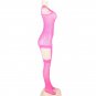 Women's sexy exotic lingerie cut-out crotchless fishnets body stocking #H3029