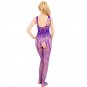 Women's sexy exotic lingerie cut-out crotchless fishnets body stocking #H3108