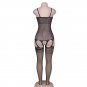 Women's sexy exotic lingerie cut-out crotchless fishnets body stocking #H3157