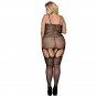 Women's sexy exotic lingerie cut-out crotchless fishnets body stocking #H3157