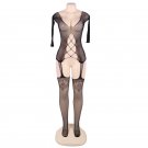 Women's sexy exotic lingerie cut-out crotchless fishnets body stocking #H3167