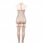 Women's sexy exotic lingerie cut-out crotchless fishnets body stocking #H3239