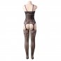 Women's sexy exotic lingerie cut-out crotchless fishnets body stocking #H3243