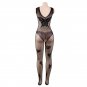 Women's sexy exotic lingerie cut-out crotchless fishnets body stocking #H3247