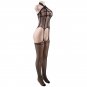 Women's sexy exotic lingerie cut-out crotchless fishnets body stocking #H3248