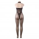 Women's sexy exotic lingerie cut-out crotchless fishnets body stocking #H3251