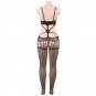 Women's sexy exotic lingerie cut-out crotchless fishnets body stocking #H3371