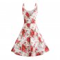 Women's causal sleeveless floral adjustable straps dress #JY12280