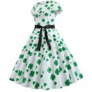 Women's summer clothing retro short sleeve floral midi dress #JY13072