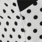 Women's summer halter-neck polka dots printed midi dress White #JY12524