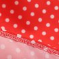 Women's summer halter-neck polka dots printed midi dress Red #JY12524