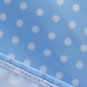Women's summer halter-neck polka dots printed midi dress Light Blue #JY12524