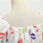 Women's fashion short sleeve square collar printed midi dress #JY13946