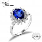 JewelryPalace Princess Diana William Kate Middleton's 3.2ct Created Blue Sapphir