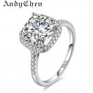 AndyChen Silver Color Wedding Ring for Women AAA Zircon Jewelry Bague Bijoux Fem