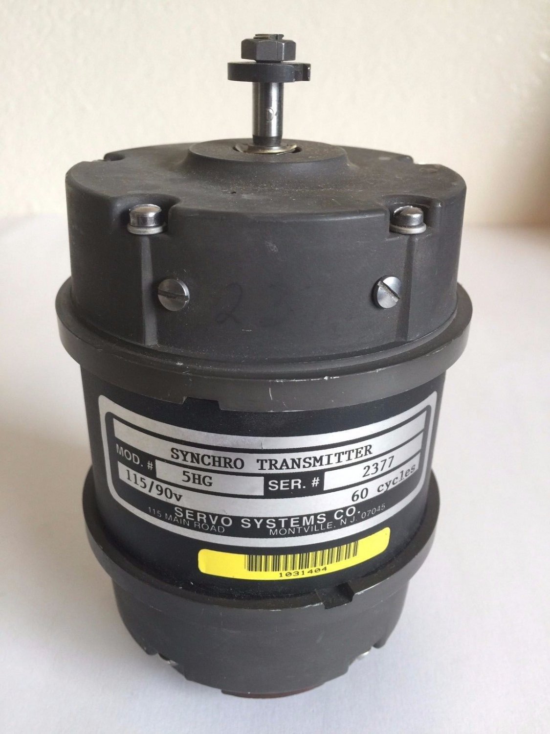 *NEW* Servo Systems Synchro Transmitter, Model 5HG, 60 Cycles, 115/90V