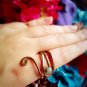 Labradorite Boho Adjustable Copper Ring