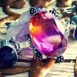 Ametrine Amethyst Citrine 925 Silver Bracelet