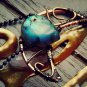 Labradorite Moon Copper Necklace
