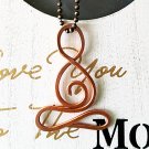Yoga Girl Meditation Chakra Copper Pendant